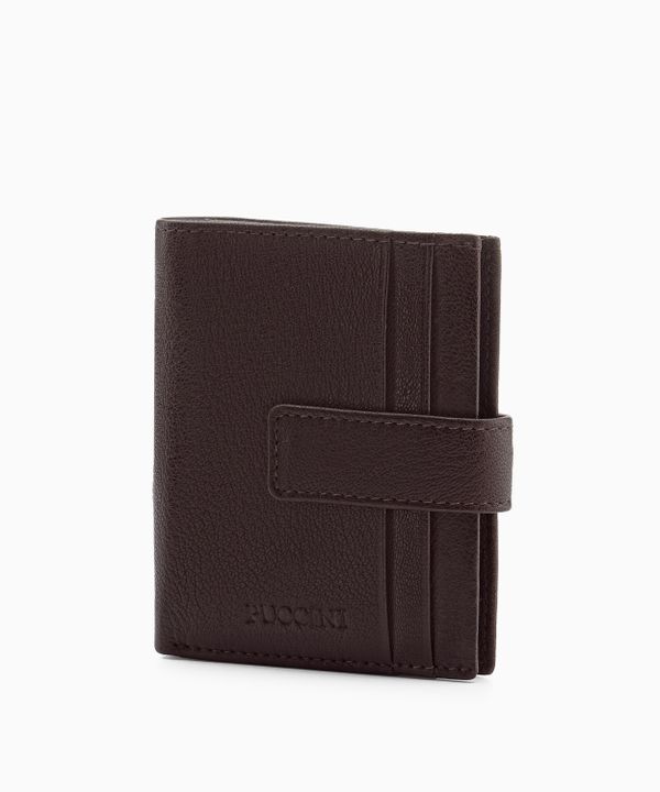 Skórzane etui na karty - brązowe