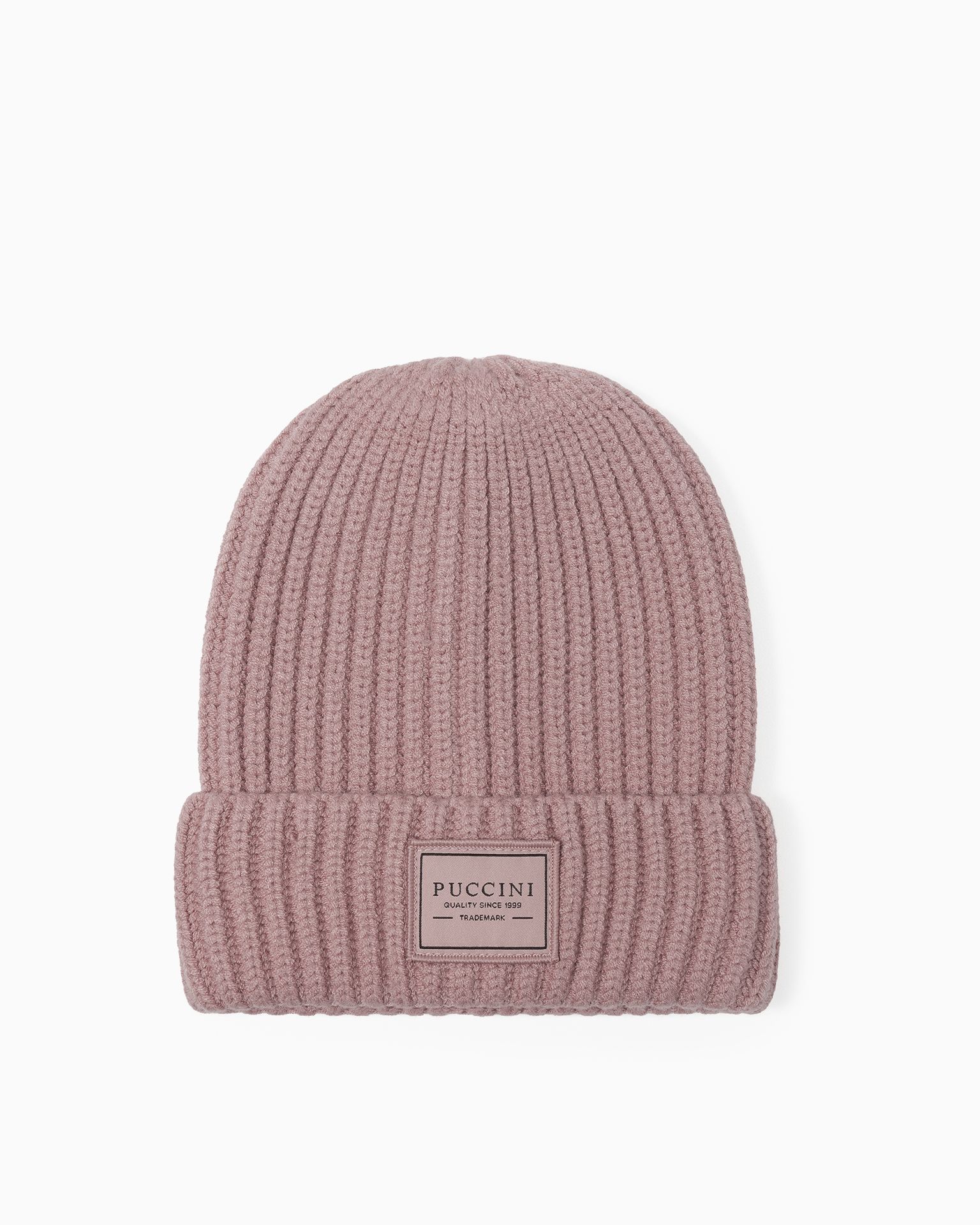 Czapka dzianinowa z grubym splotem różowa