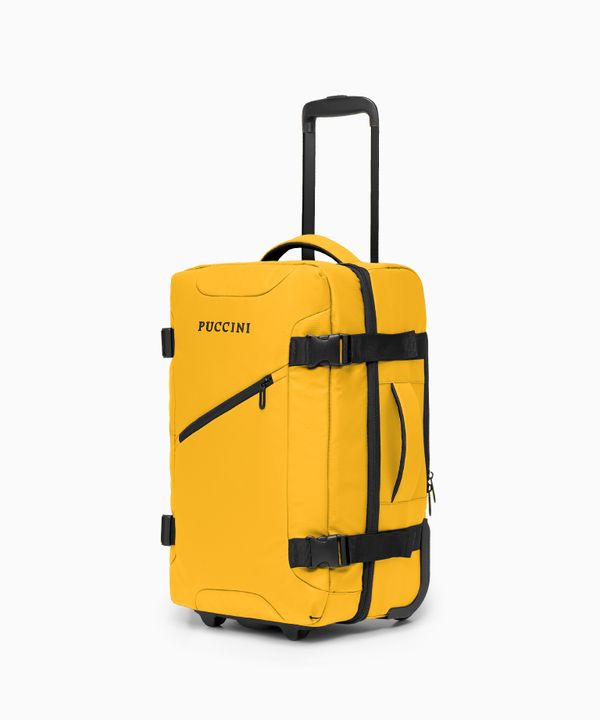 Walizka kabinowa z funkcją plecaka żółta