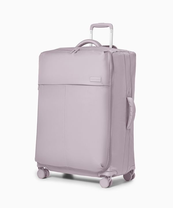 Zestaw walizek materiałowych miękkich różowy