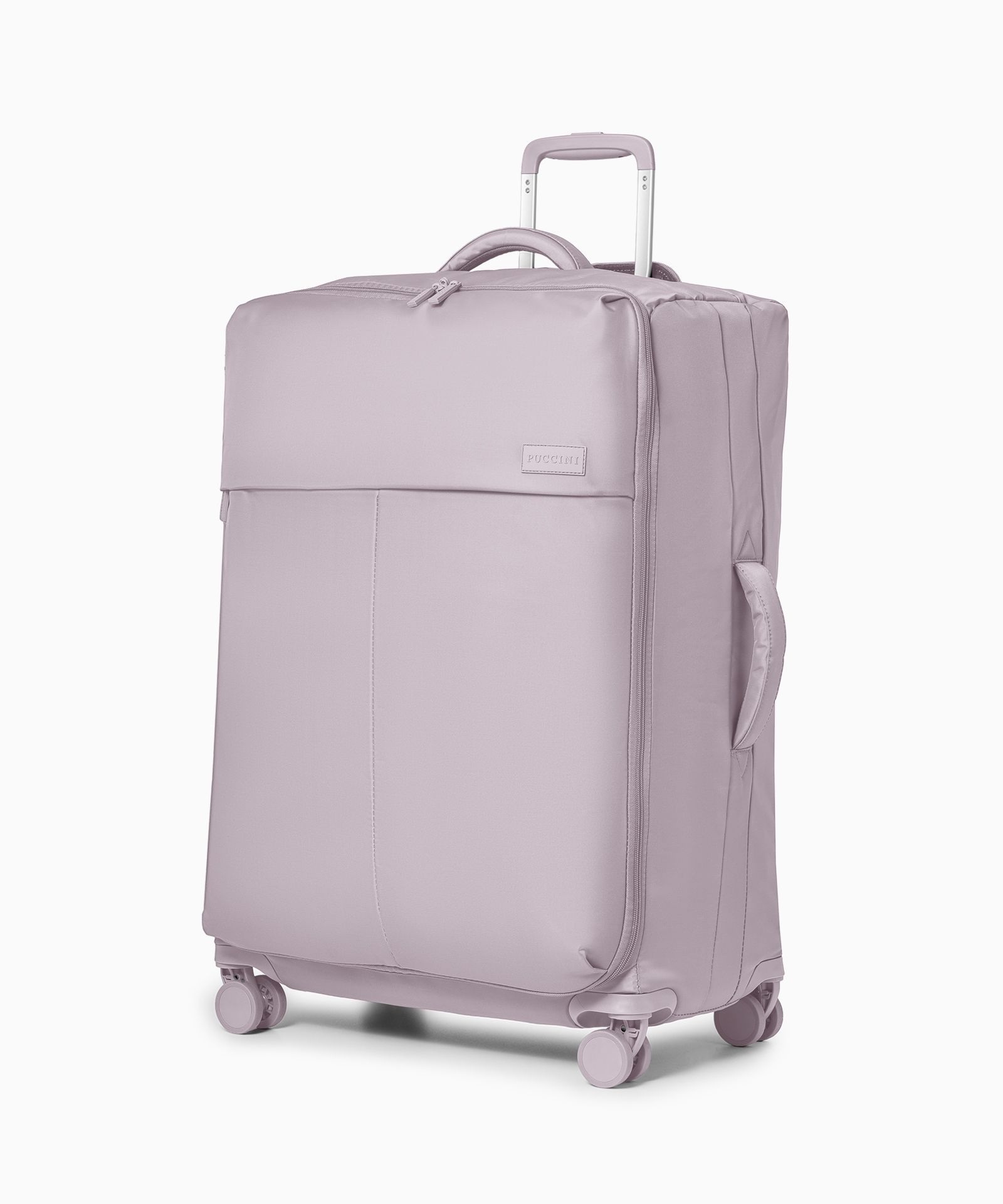 Walizka duża z nylonu różowa