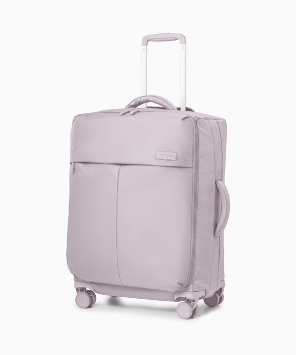 Walizka średnia z nylonu różowa