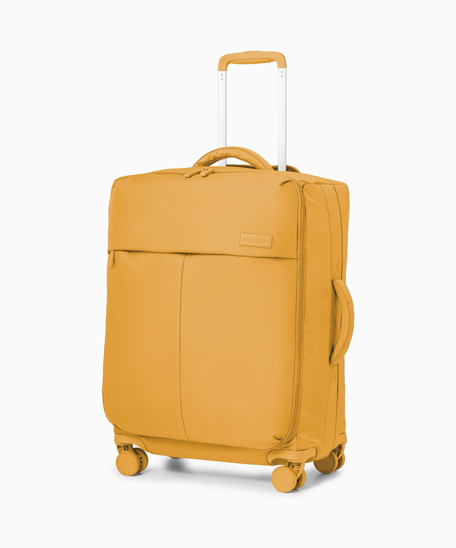 Walizka średnia z nylonu żółta