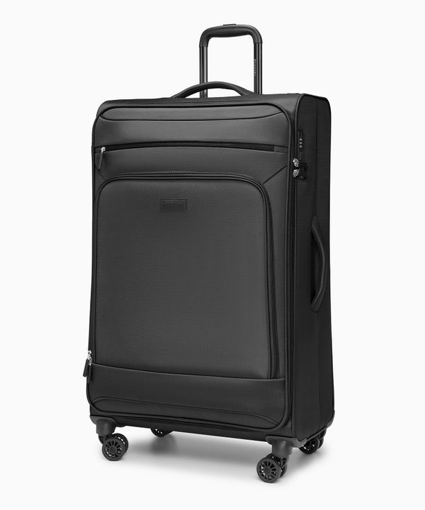 Walizka duża miękka czarna