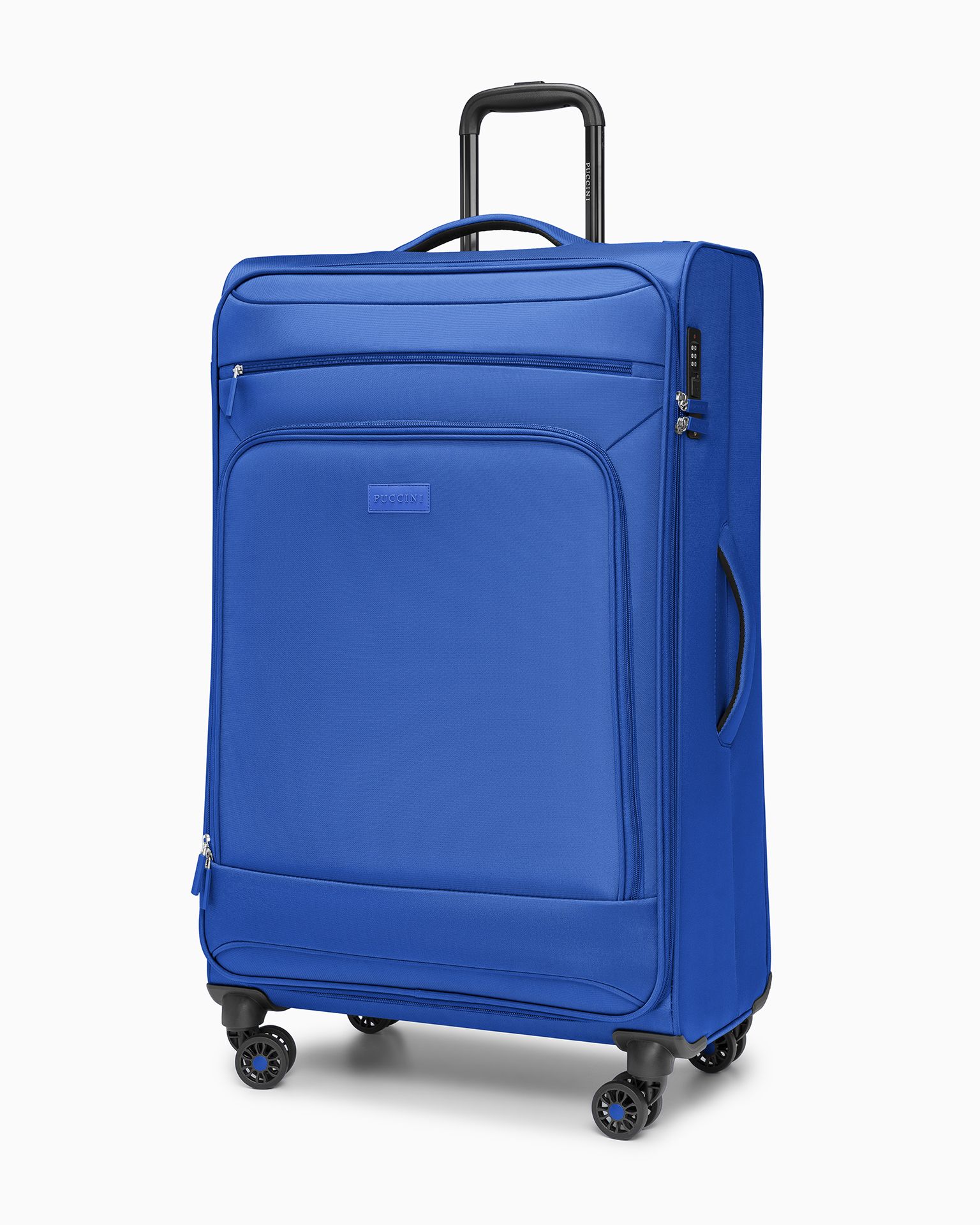 Walizka duża miękka niebieska