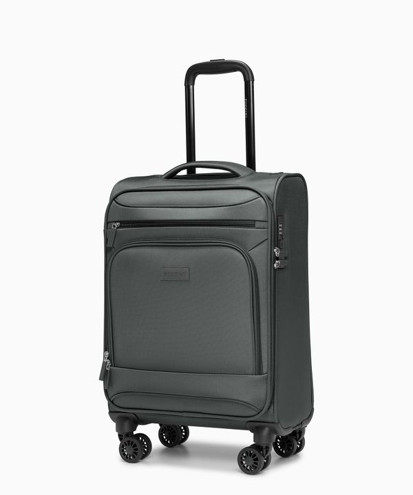 Walizka kabinowa miękka szara