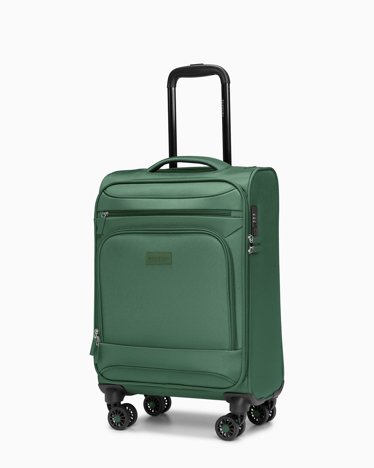 Walizka kabinowa miękka zielona