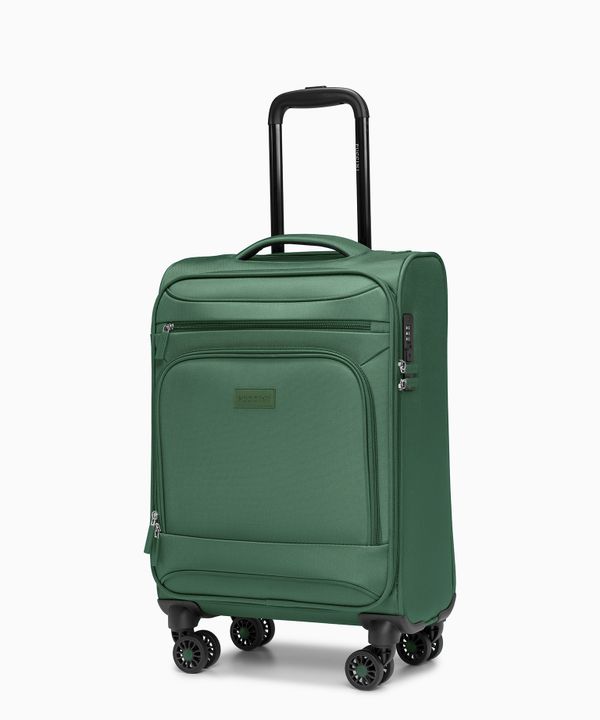 Walizka kabinowa miękka zielona