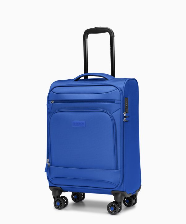 Walizka kabinowa miękka niebieska