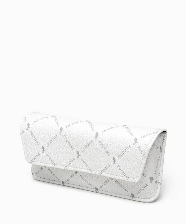 Etui na okulary monogram biały