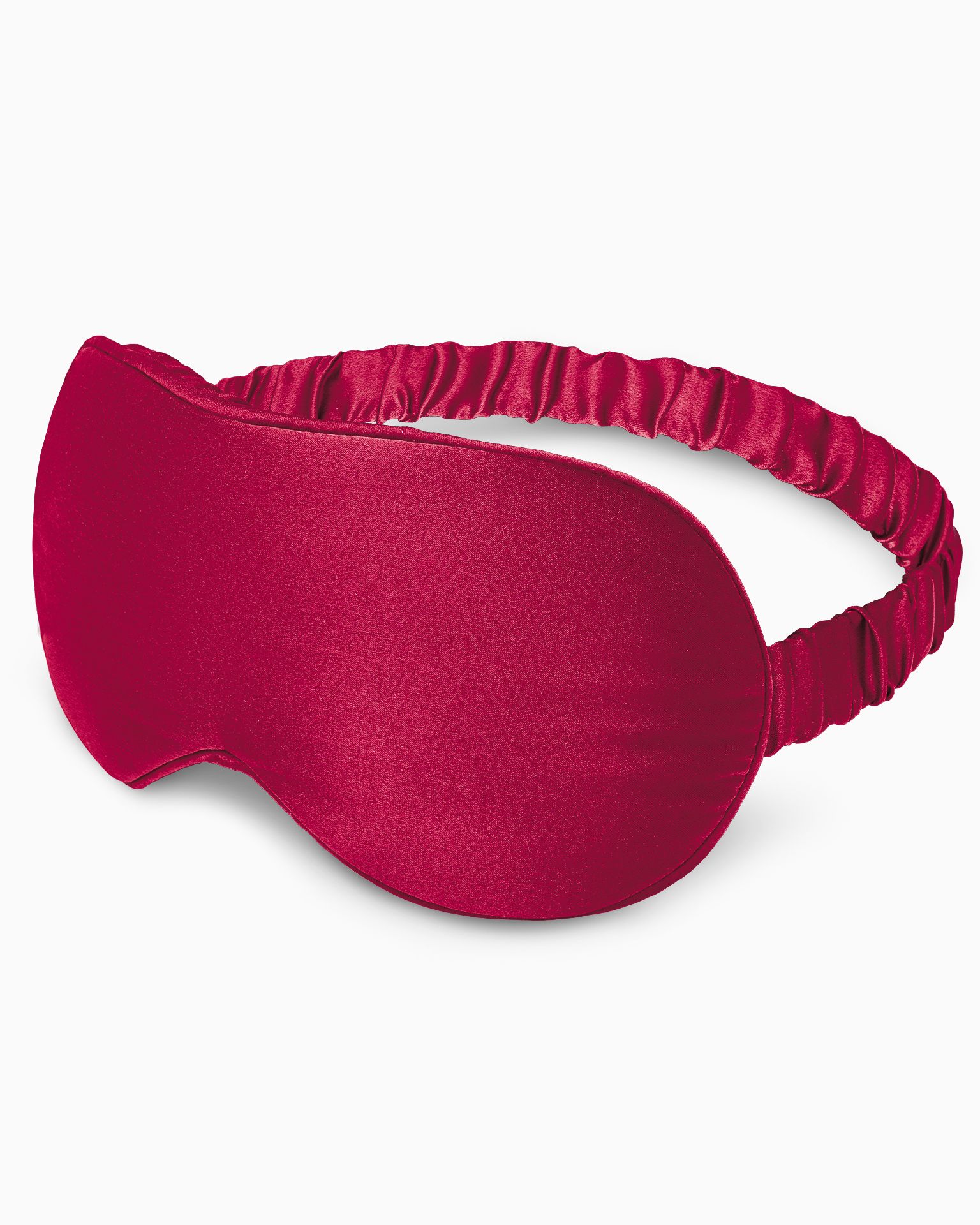 Opaska na oczy do spania 3D jedwabna czerwona