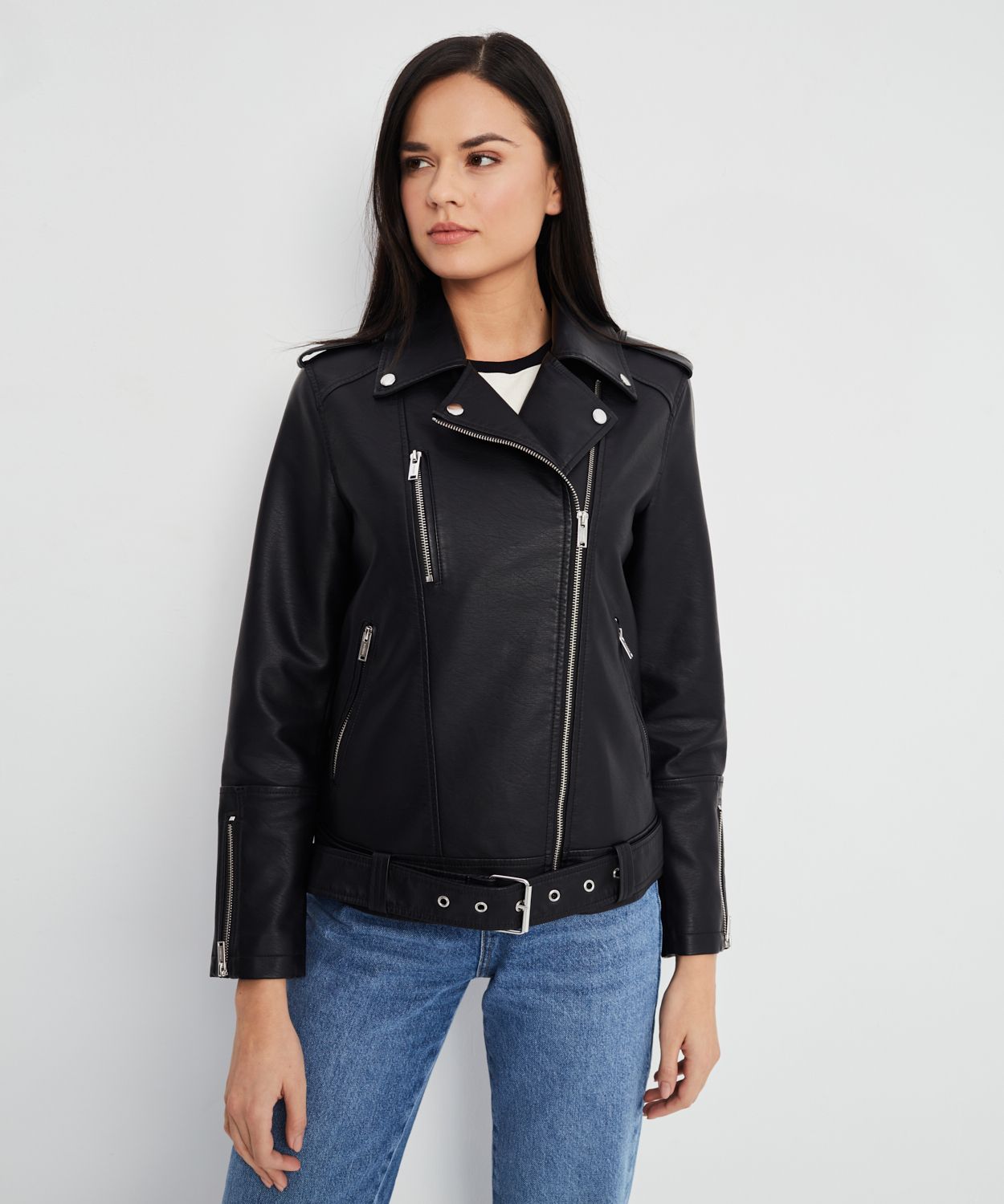 Damska kurtka typu biker rozmiar L