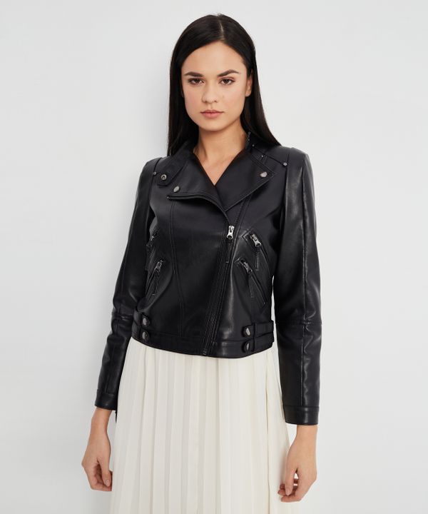 Damska kurtka ze skóry ekologicznej rozmiar M