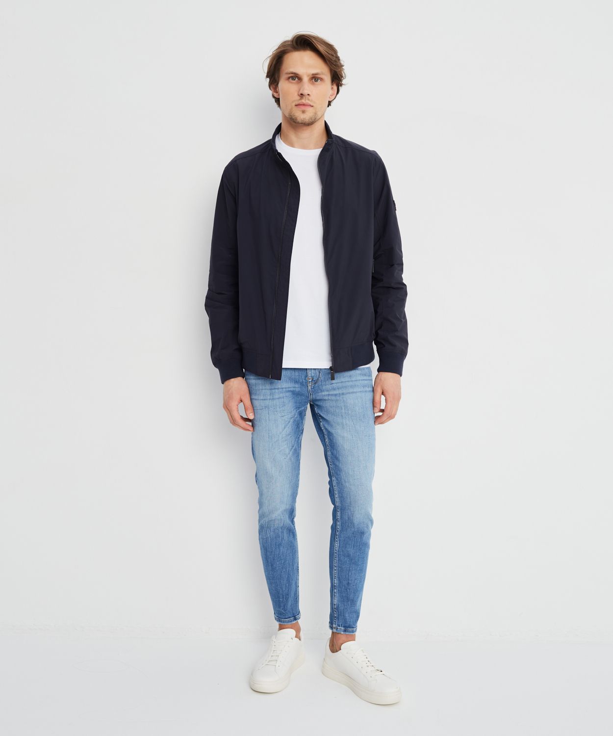 Męska kurtka przejściowa granatowa rozmiar L