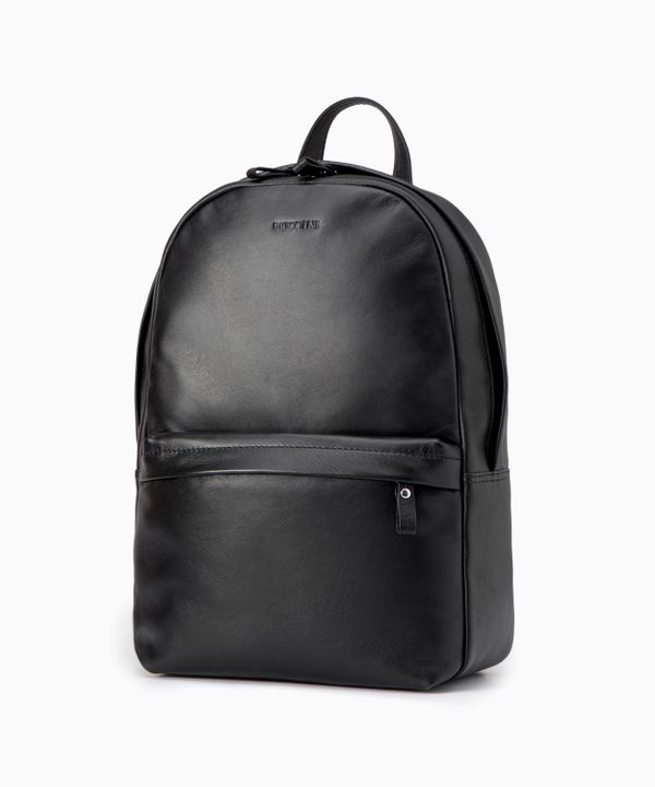 Skórzany plecak czarny