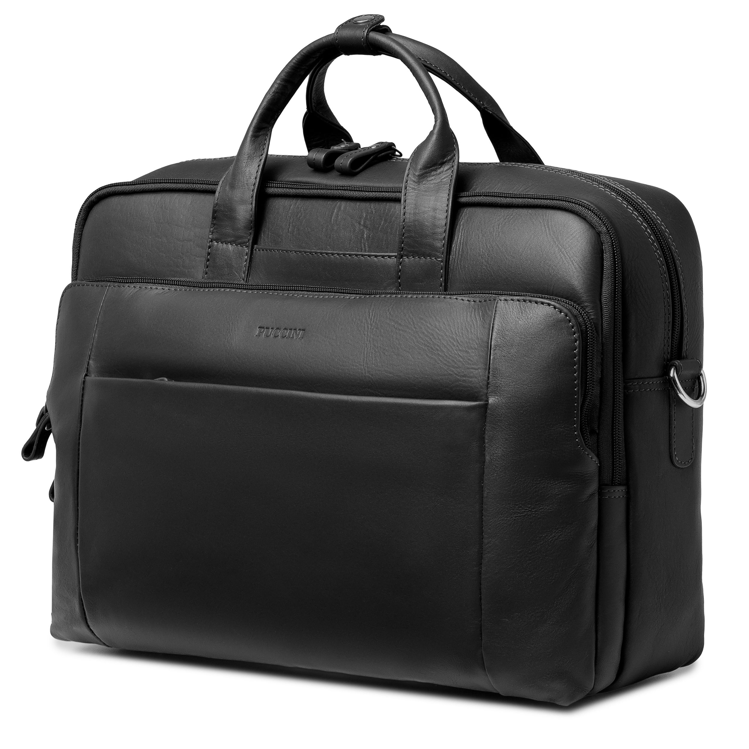 【美品】POST OʼALLS／ Traveler Skórzana torba na laptopa 15,6 cala dwukomorowa - Sklep Puccini
