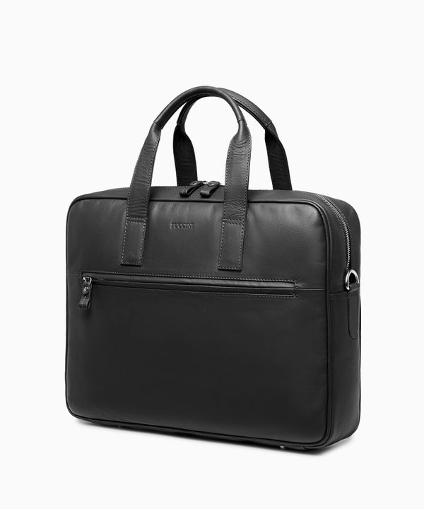 Skórzana torba na laptopa 15,6 cala jednokomorowa