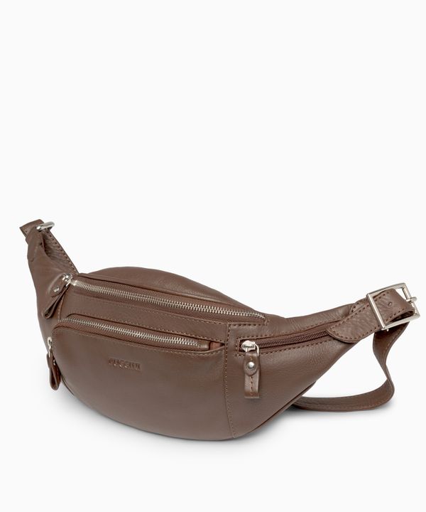 Skórzana nerka brązowa