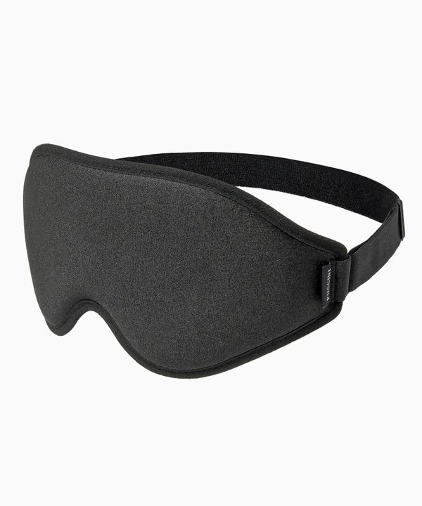 Zestaw opaska na oczy do spania + poduszka podróżna czarna