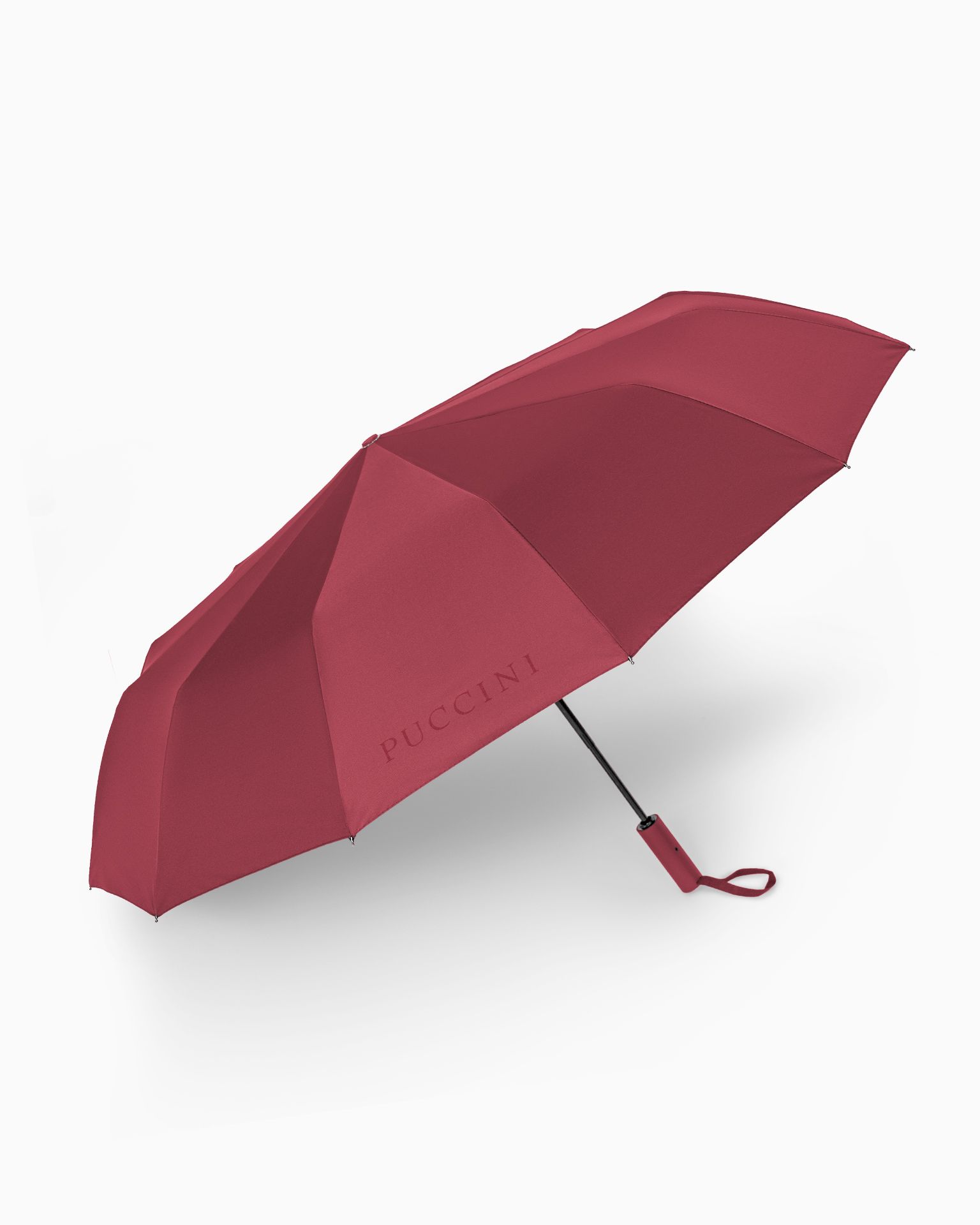 Parasol Składany Automatyczny z Filtrem UV Bordowy