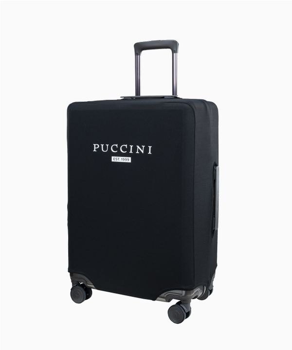 Pokrowiec na średnią walizkę elastyczny czarny