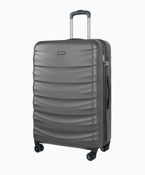 Zestaw walizek na kółkach z poliwęglanu antracytowy