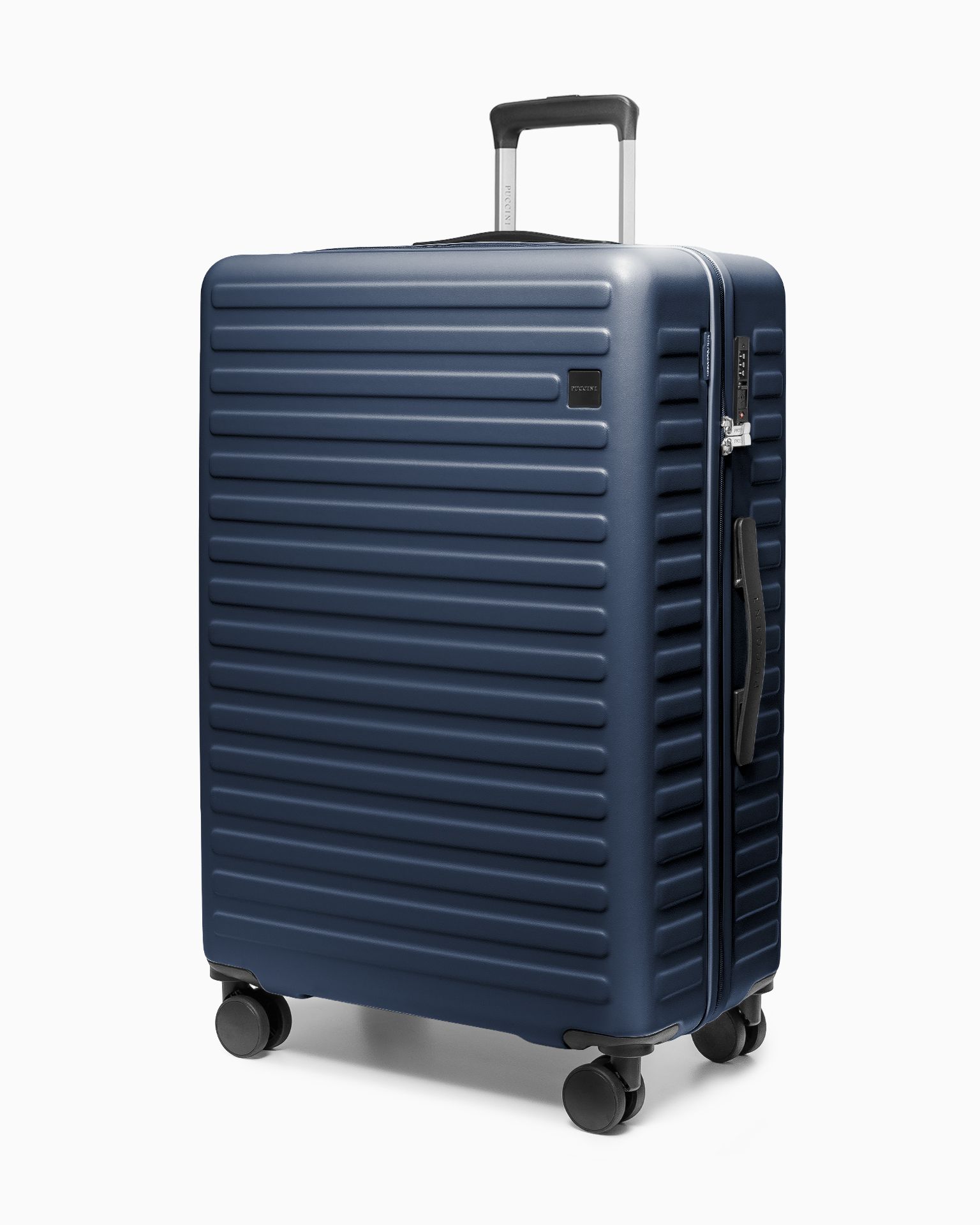 Walizka duża na kółkach z poliwęglanu granatowa