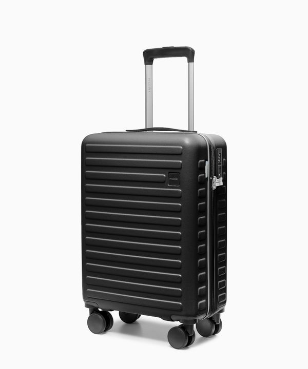 Walizka kabinowa na kółkach z poliwęglanu czarna