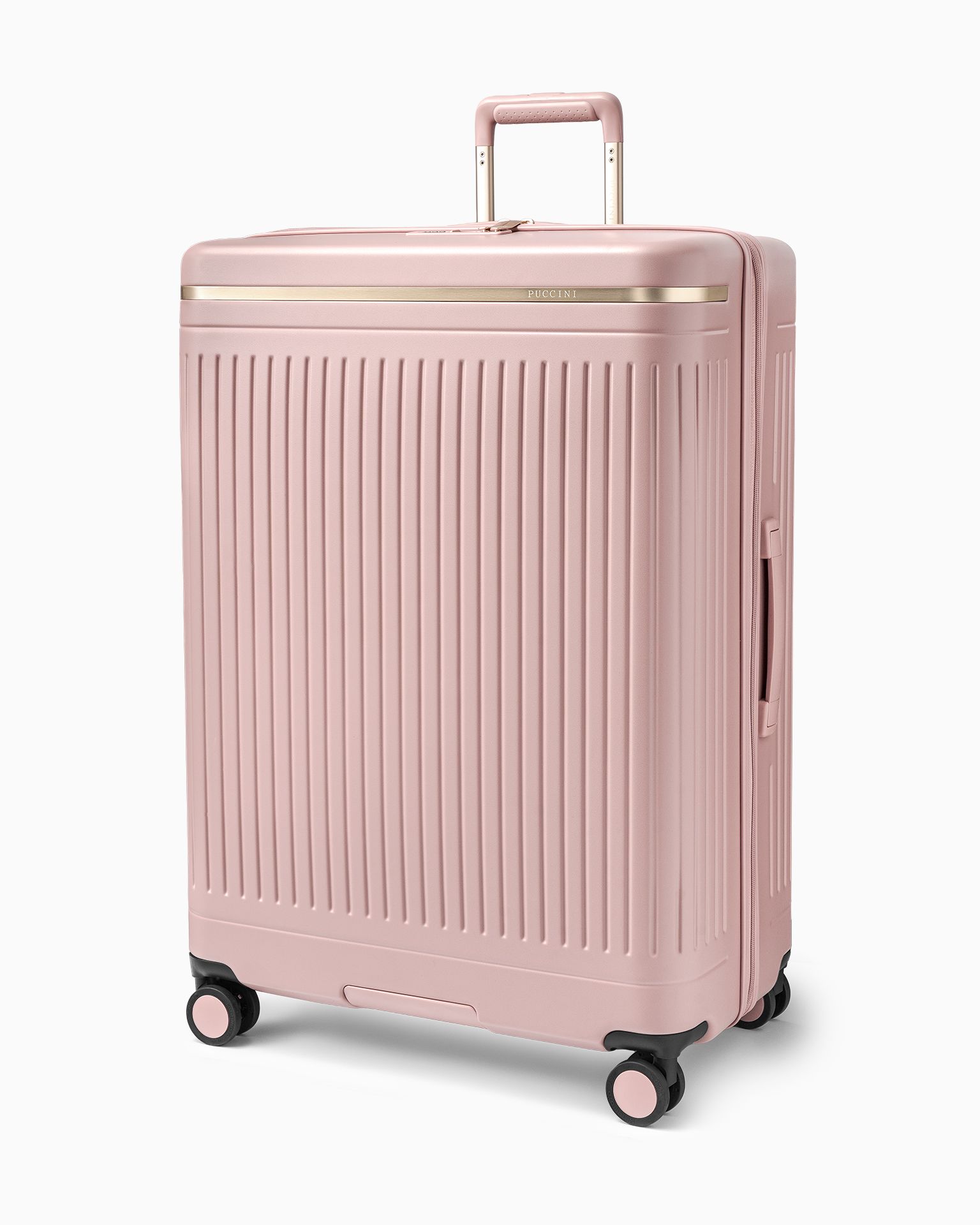 Walizka duża z poliwęglanu różowa