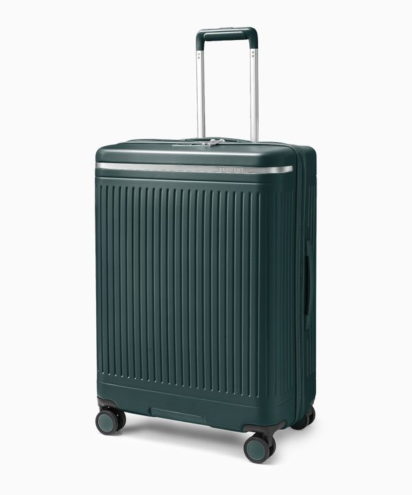 Walizka średnia z poliwęglanu zielona