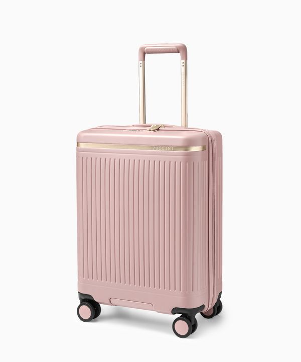 Walizka kabinowa z poliwęglanu różowa