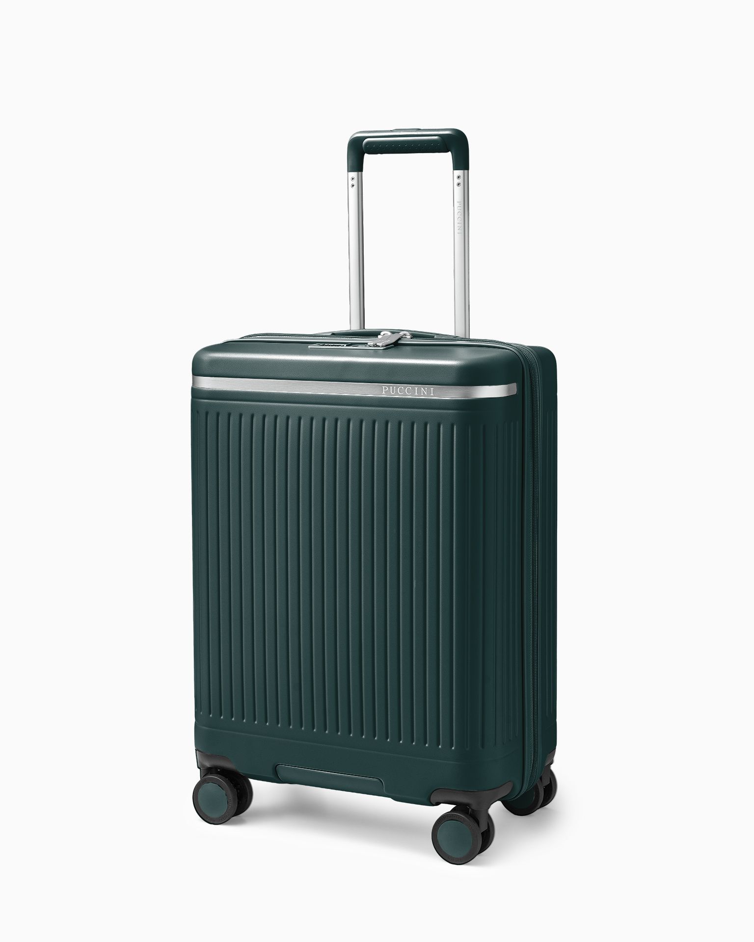 Walizka kabinowa z poliwęglanu zielona