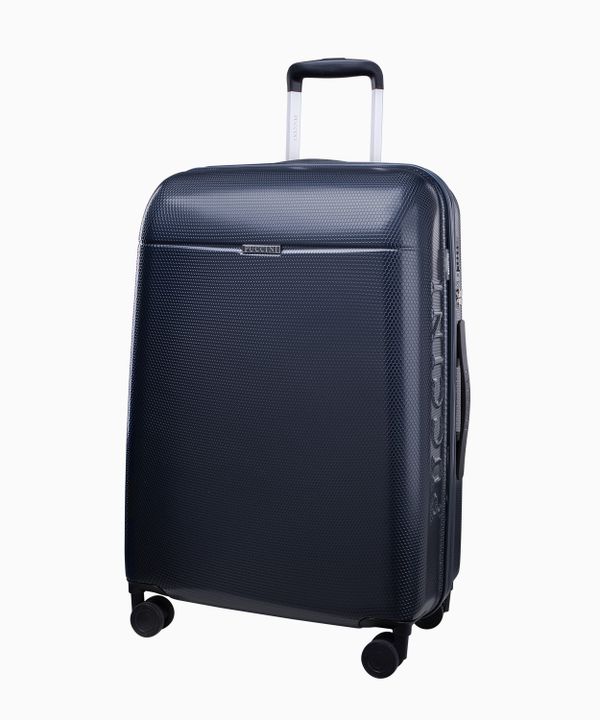 Średnia szara walizka z policarbonu