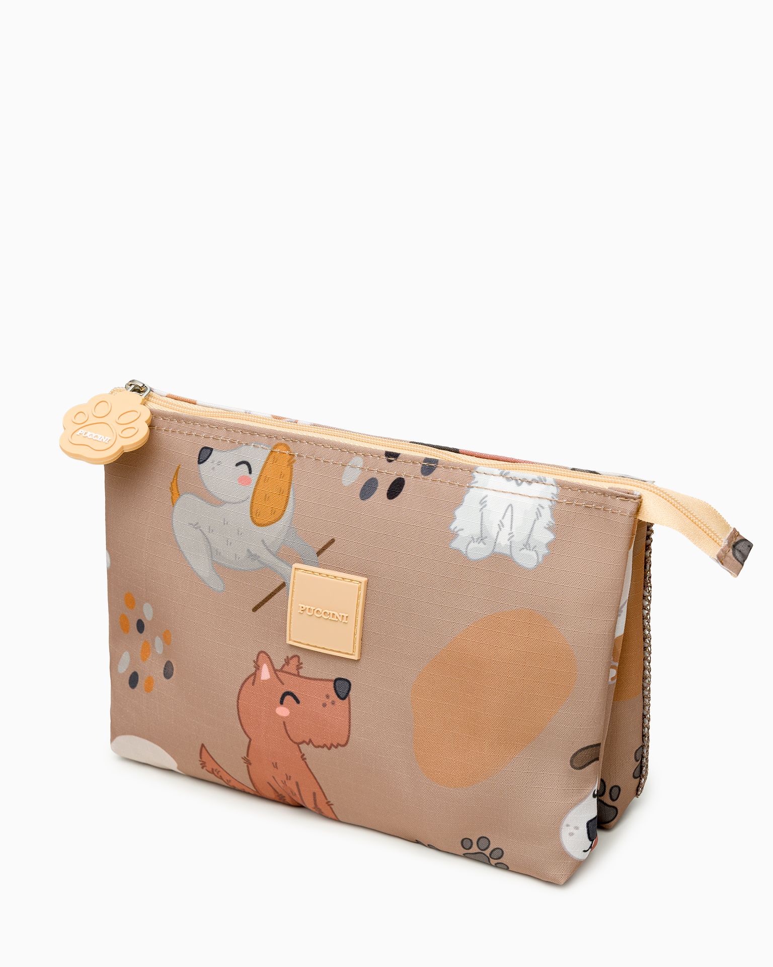 Kosmetyczka dla dzieci brązowa psy