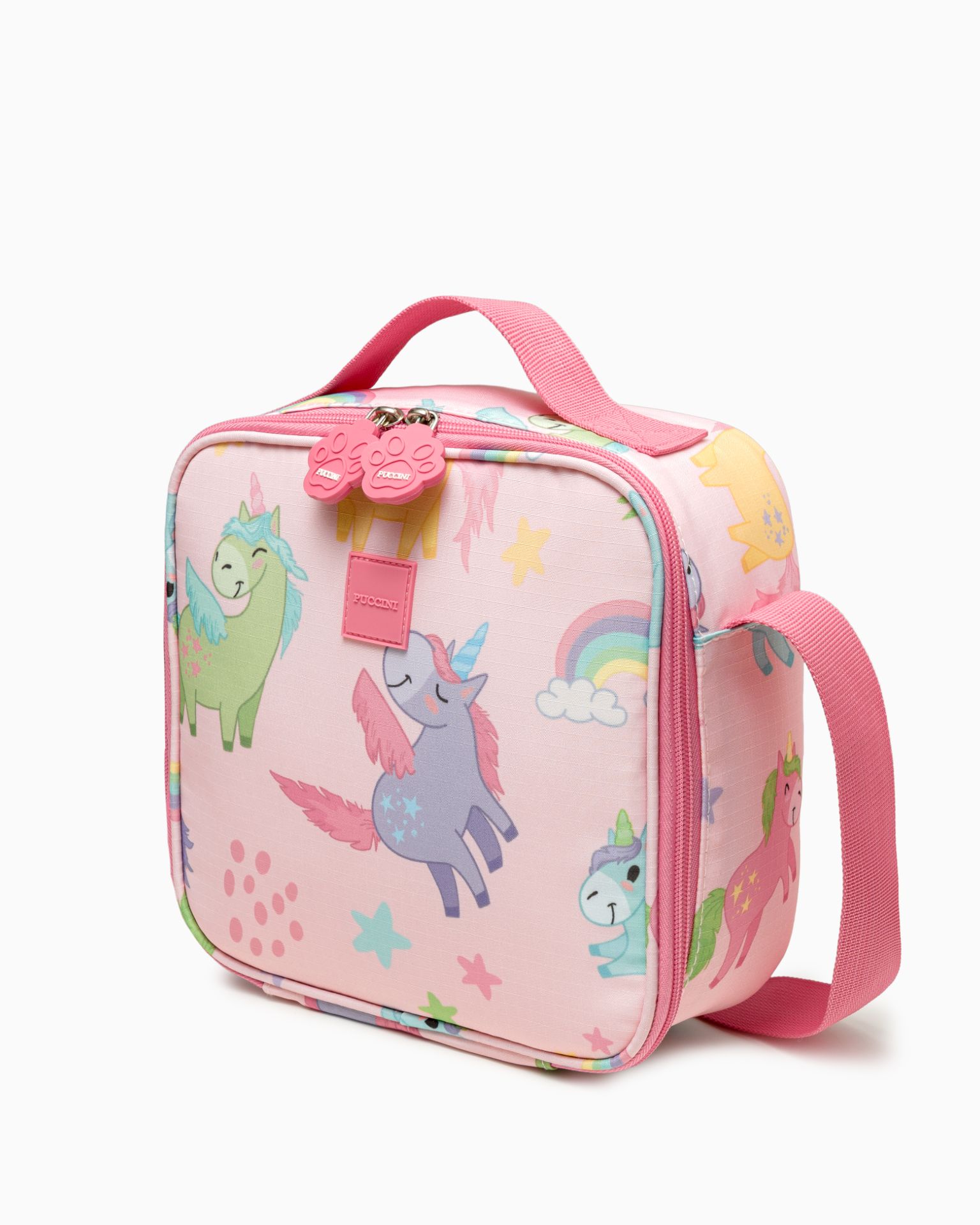 Torba na lunch dla dzieci różowa jednorożce