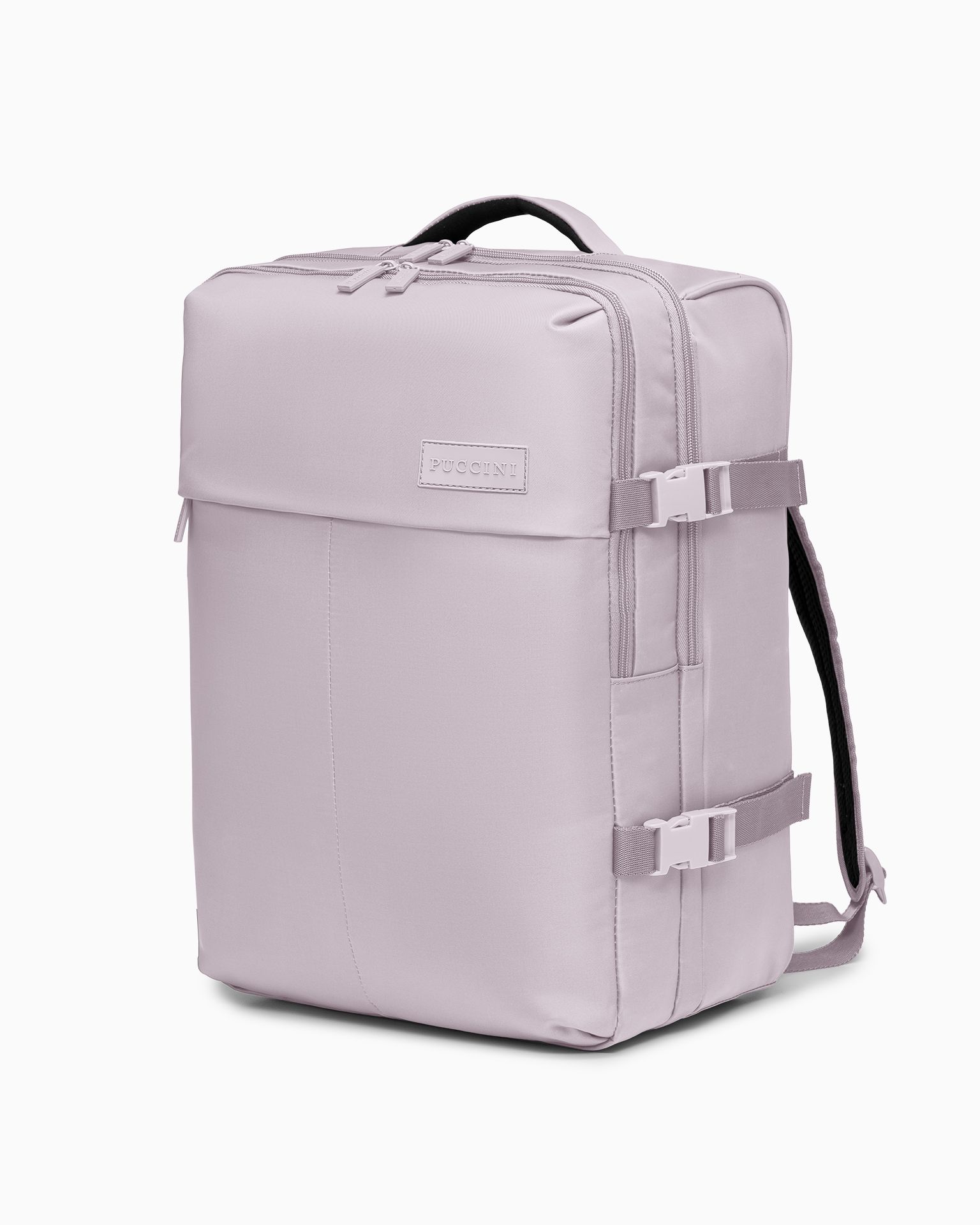 Plecak podróżny z kieszenią na laptopa 15,6 cali różowy