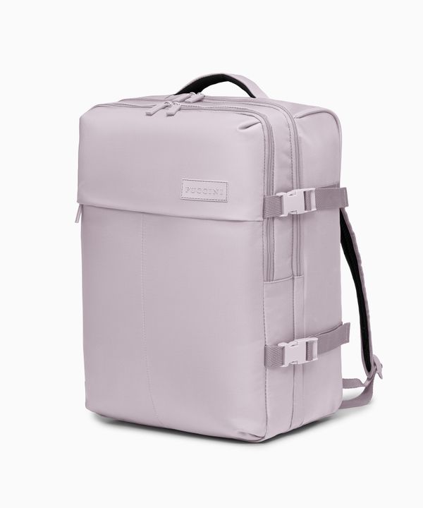 Plecak podróżny z kieszenią na laptopa 15,6 cali różowy