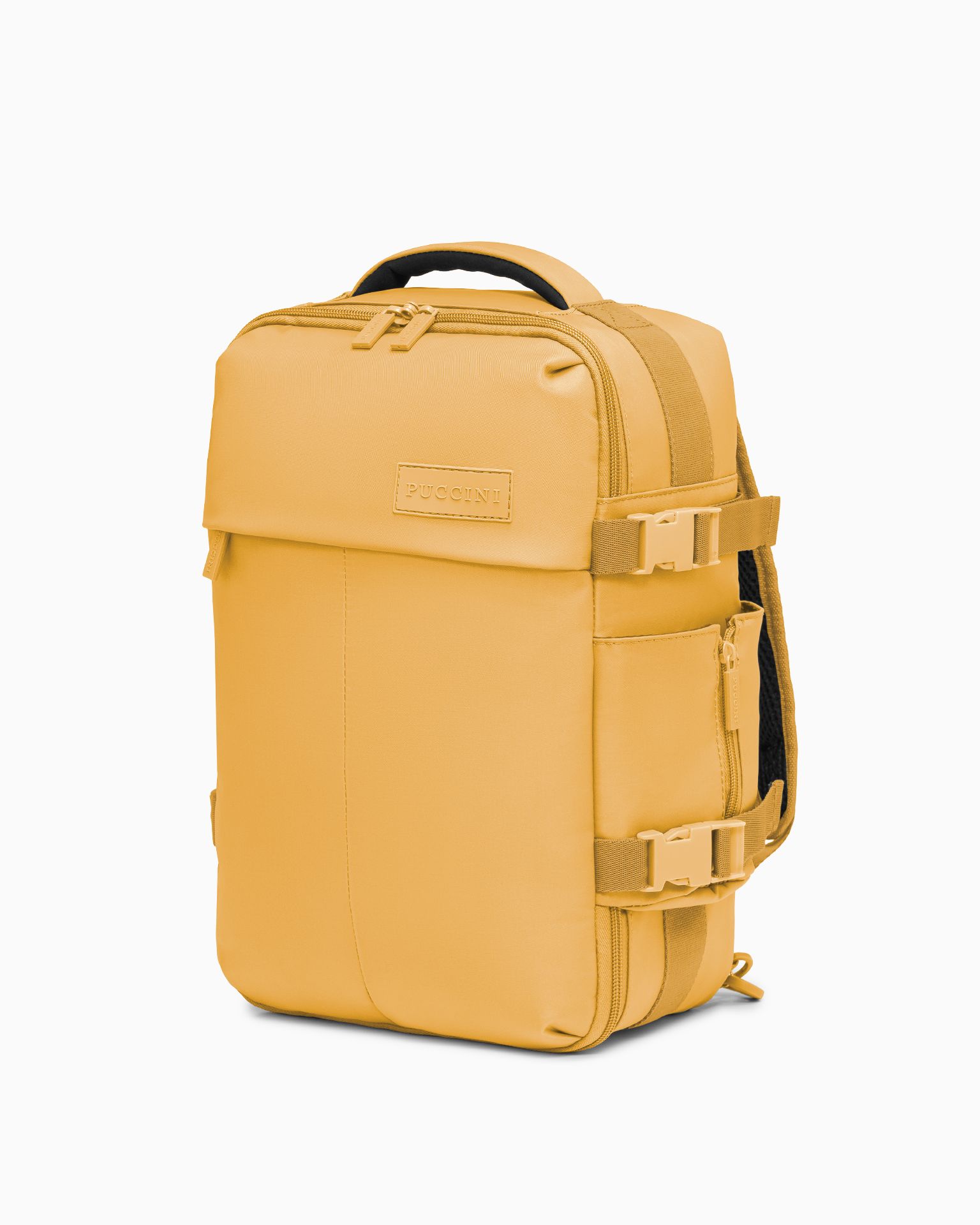 Plecak podróżny do samolotu żółty