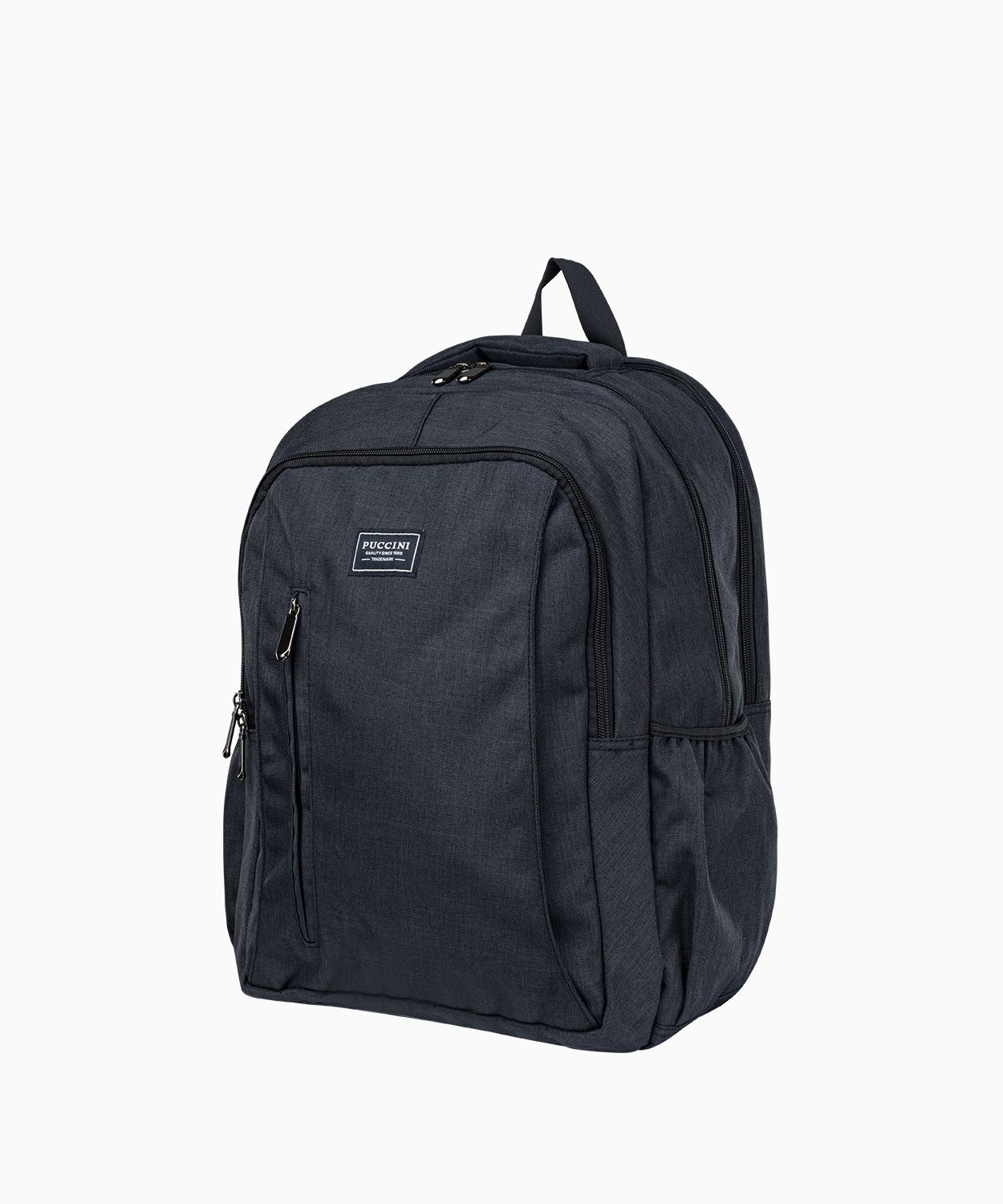 Czarny duży plecak z kieszenią na laptopa 16 cali