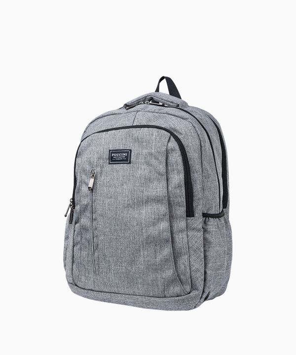 Szary duży plecak z kieszenią na laptopa 16 cali