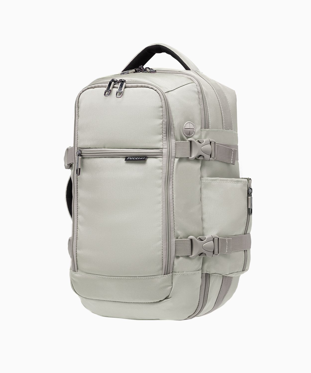 Zestaw plecak wielofunkcyjny do samolotu + sling bag beżowy