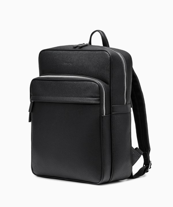 Plecak na laptopa 17" ze skóry ekologicznej czarny