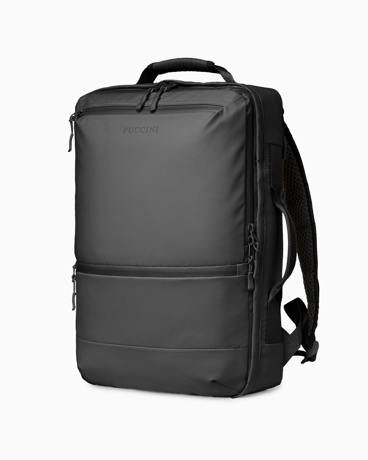 Plecak podróżny z kieszenią RFID czarny