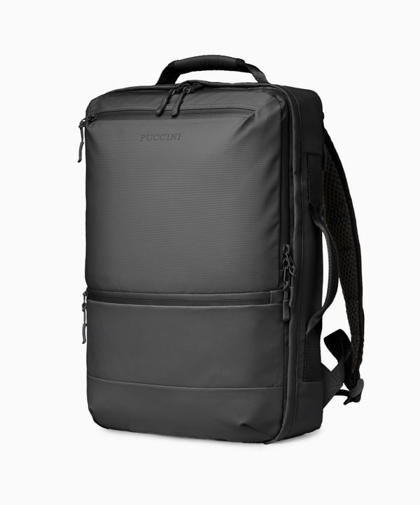 Plecak podróżny z kieszenią RFID czarny