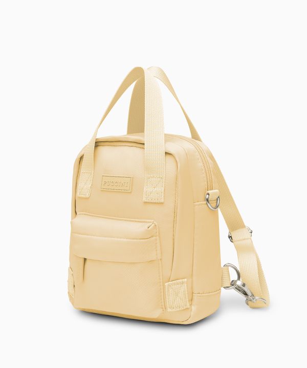 Plecak z torebką 2w1 mini żółty