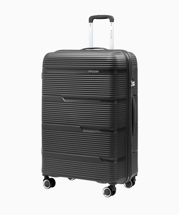 Duża walizka z polipropylenu czarna