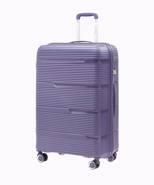 Duża walizka z polipropylenu fioletowa