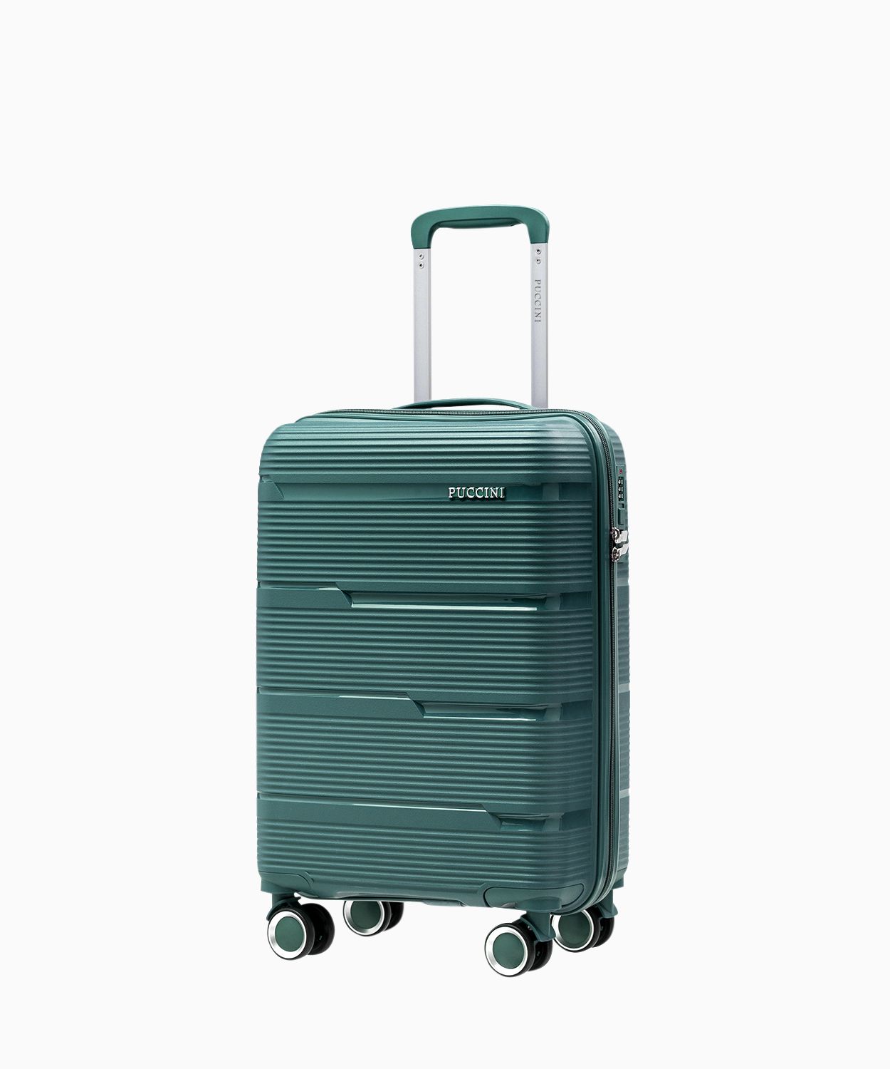 Kabinowa walizka z polipropylenu zielona