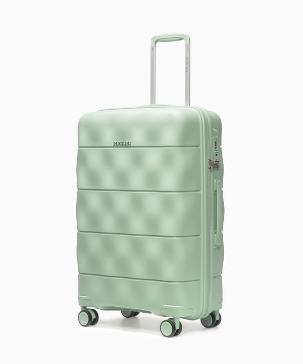 Walizka średnia z lekkiego polipropylenu zielona