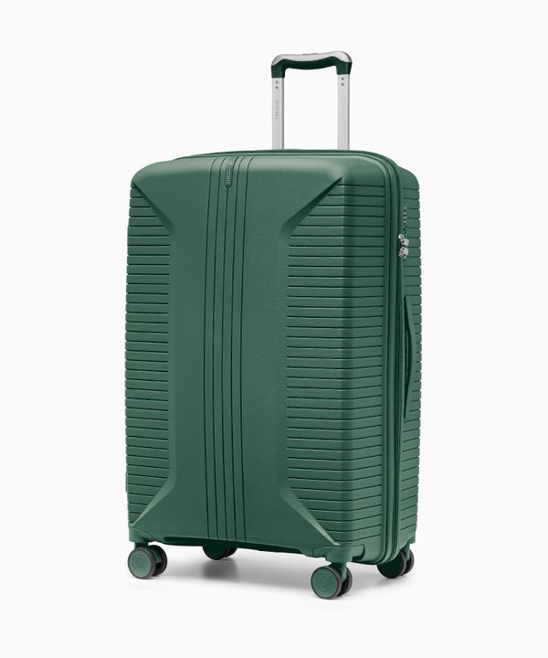 Walizka duża na kółkach z polipropylenu zielona